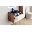 Мебели за баня PVC » ICP 6043 + МИВКА ICC 5953B-2 ЧЕРЕН МАТ
